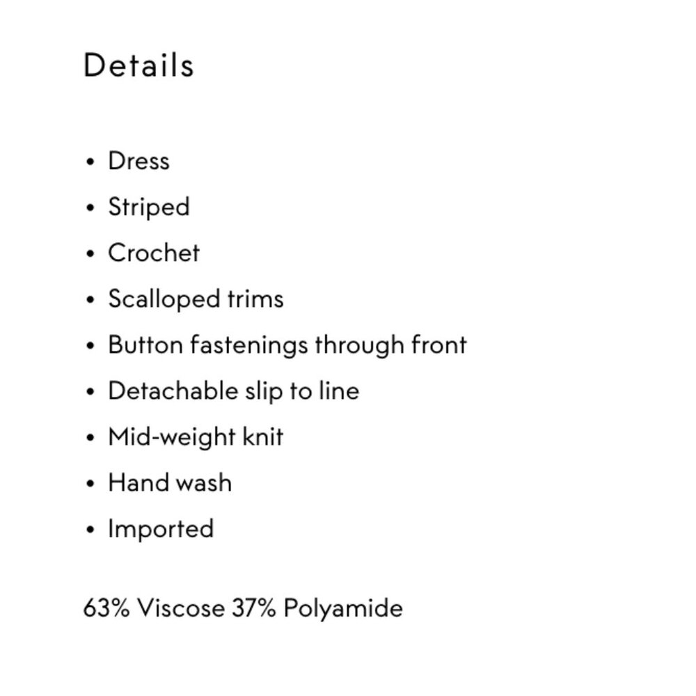 Maje Crochet Knit Dress Size FR 34 / US 2 - Picture 11 of 12